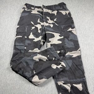 Propper Pants Mens M Black Camo Combat Trousers Tactical Military Cargo BDU Regu